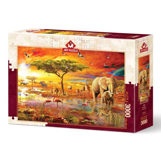 Puzzle Art Puzzle Safari en Afrique de 3000 Pièces
