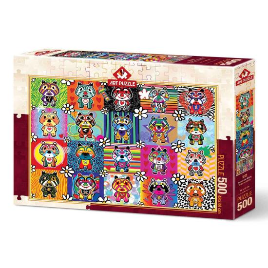 Puzzle Art Puzzle Tantan et Momo de 500 pièces Puzzle Art Puzzle Tantan et Momo de 500 pièces