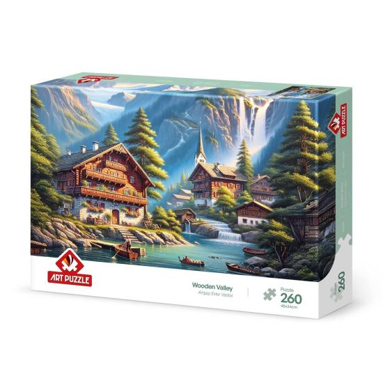 Puzzle Art Puzzle Vallée des maisons en bois 260 pièces Puzzle Art Puzzle Vallée des maisons en bois 260 pièces