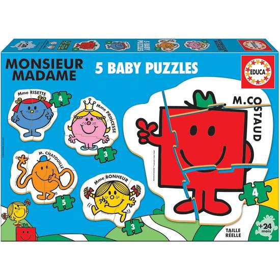 Puzzle Baby Educa Progressif Monsieur Madame