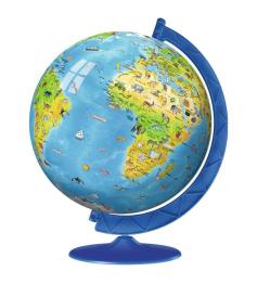 Puzzle Boule 3D Ravensburger Globe Géographique 180 Pcs