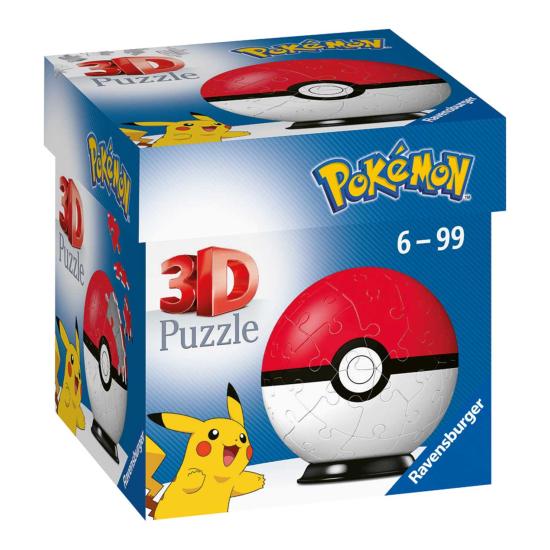 Puzzle Ball 3D Ravensburger Pokemon Pokeball 55 Pieces