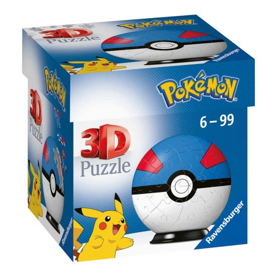 Puzzle Ball 3D Ravensburger Pokemon Superball 55 Pieces