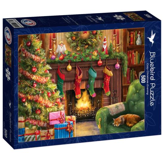 Puzzle Bluebird Soirée de Noël Agréable de 500 pièces Puzzle Bluebird Soirée de Noël Agréable de 500 pièces