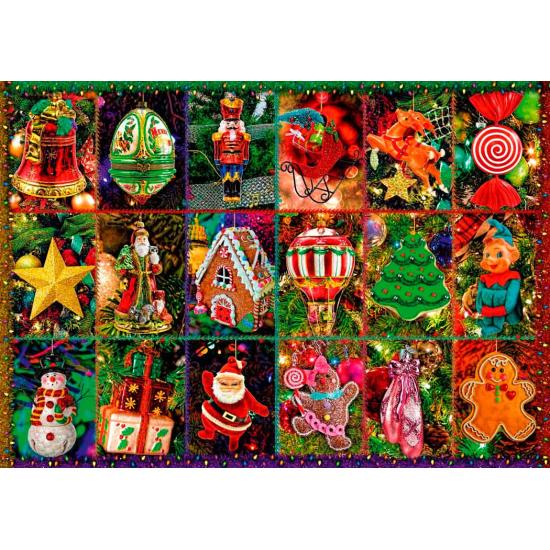 Puzzle Bluebird Décorations de Noël 1000 pièces