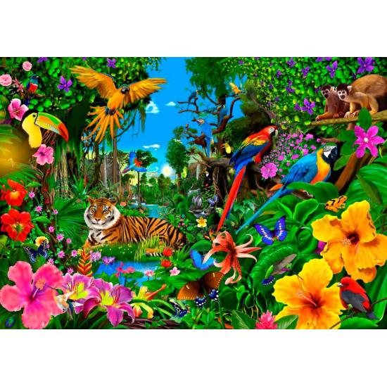 Puzzle Bluebird Dawn in the Jungle 1500 pièces