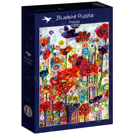 Puzzle de 1000 pièces Coquelicots Bluebird