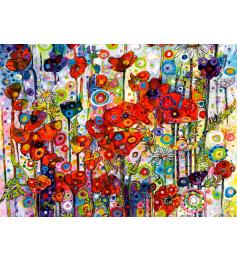 Puzzle 6000 pièces coquelicots Bluebird