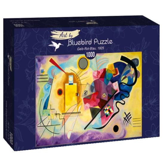 Puzzle Bluebird Jaune Rouge et Bleu 1000 pièces