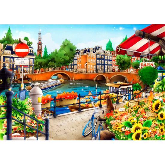 Puzzle 1500 pièces Bluebird Amsterdam