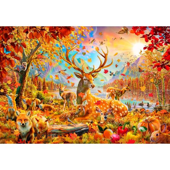 Puzzle Bluebird Animaux en Automne 1000 pièces