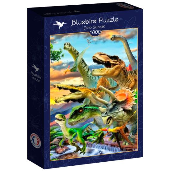 Puzzle Bluebird Sunset Dino 1000 pièces