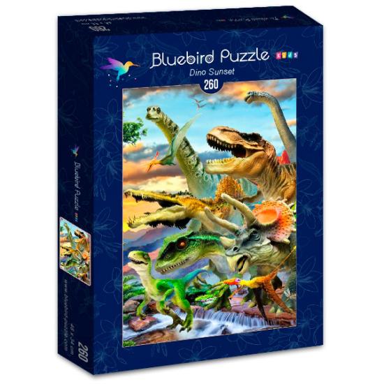 Bluebird Sunset Dino Puzzle 260 pièces