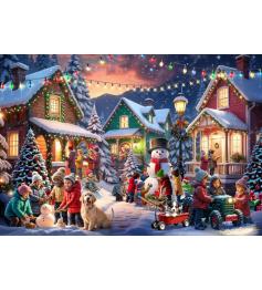 Puzzle Bluebird Quartier De Noël 1000 pièces