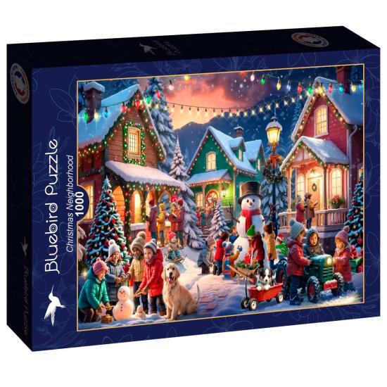 Puzzle Bluebird Quartier De Noël 1000 pièces