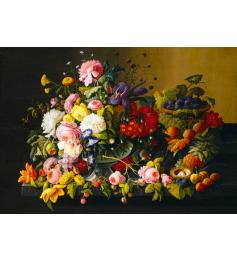 Puzzle Bluebird Nature Morte, Fleurs et Fruits 1000 Pièces