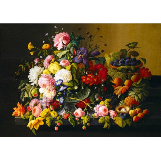 Puzzle Bluebird Nature Morte, Fleurs et Fruits 1000 Pièces