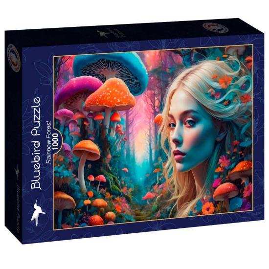 Puzzle Bluebird Forêt Arc-En-Ciel 1000 pièces