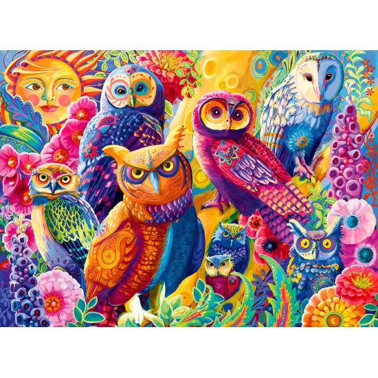 Puzzle Bluebird Hiboux colorés 4000 pièces Puzzle Bluebird Hiboux colorés 4000 pièces