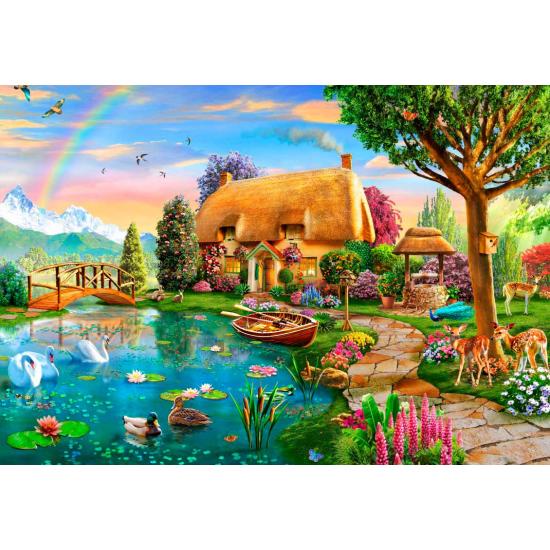 Bluebird Cabin by the Lake Puzzle 1000 pièces