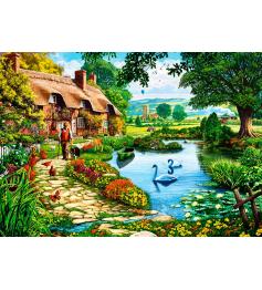 Puzzle Bluebird Cabane au bord du lac de 500 pièces