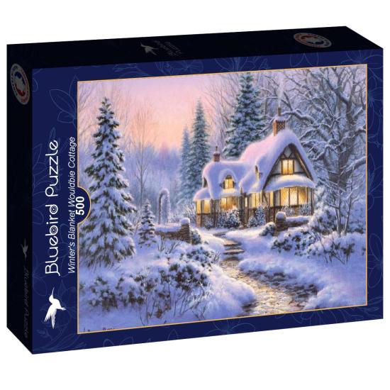Puzzle Bluebird Cabane Enneigée en Hiver 500 pièces