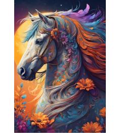 Puzzle Bluebird Cheval fleuri 1000 pièces