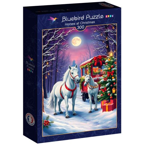 Puzzle Bluebird Les Chevaux À Noël XXL 300 pièces