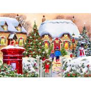 Puzzle Bluebird Winter Cabin 1000 pièces