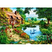 Puzzle Cabane Bluebird sur le lac 1000 pièces