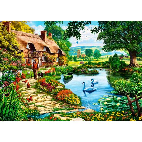 Puzzle Cabane Bluebird sur le lac 1000 pièces