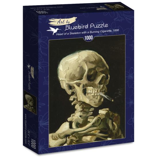 Bluebird Skull avec cigare allumé Puzzle 1000 pièces
