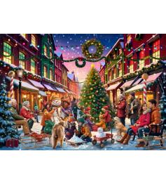 Puzzle Bluebird Rue De Noël 2000 pièces