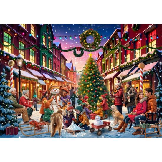 Puzzle Bluebird Rue De Noël 2000 pièces