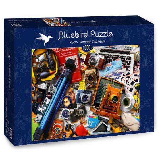 Puzzle Bluebird Appareils photo rétro et ordinateur portable 100