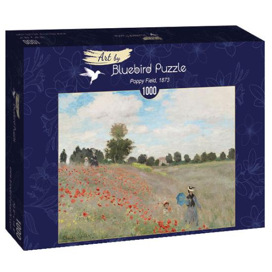 Puzzle 1000 pièces Champ de coquelicots Bluebird