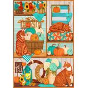 Puzzle Bluebird Champ De Citrouilles 1000 pièces