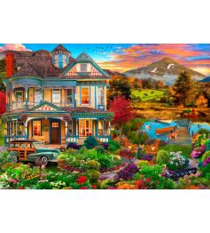 Puzzle Bluebird Maison De Campagne Avec Jardin 1000 pièces