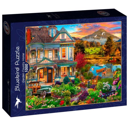 Puzzle Bluebird Maison De Campagne Avec Jardin 1000 pièces