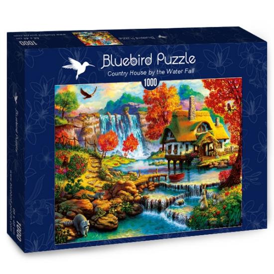 Puzzle Bluebird Country House by the Waterfall 1000 pièces