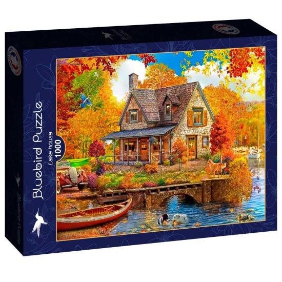 Puzzle Bluebird Maison au bord du lac 1000 pièces