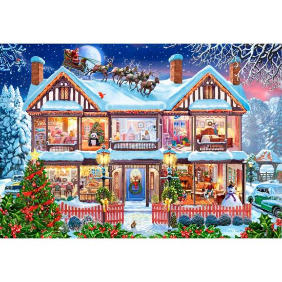 Puzzle Bluebird Maison De Noël 1000 pièces