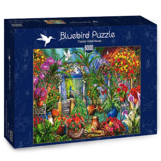 Puzzle Bluebird Maison tropicale verte 6000 pièces