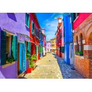 Puzzle Bluebird Maisons colorées, Burano 500 pièces