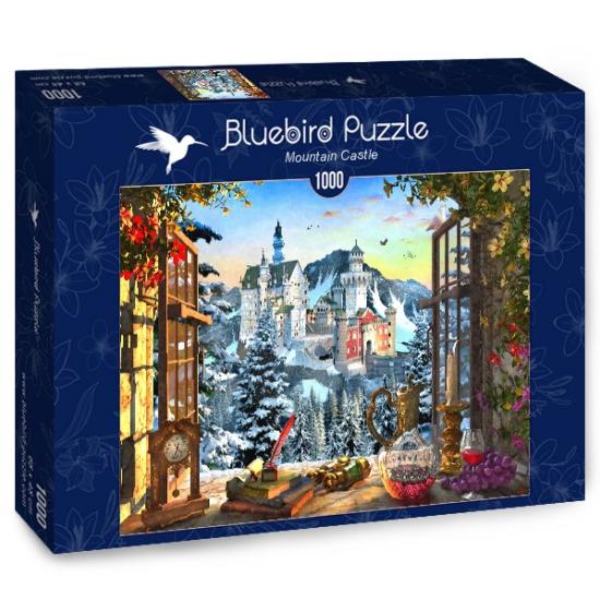 Puzzle 1000 pièces Bluebird Mountain Castle