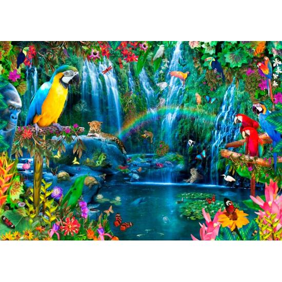 Puzzle Bluebird Perroquets sous les tropiques 3000 pièces
