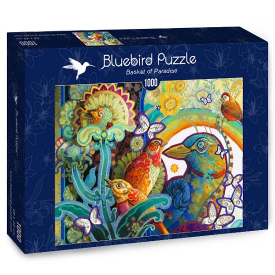 Puzzle de 1000 pièces Bluebird Basket of Paradise