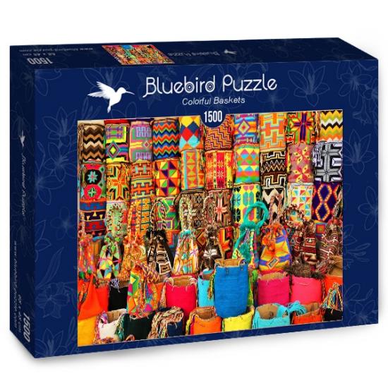 Puzzle Bluebird Paniers de Couleurs 1500 Pièces