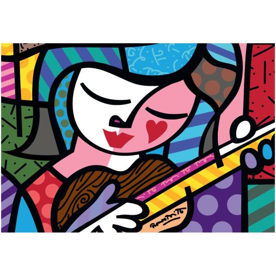 Bluebird Girl with Guitar Puzzle 1000 pièces