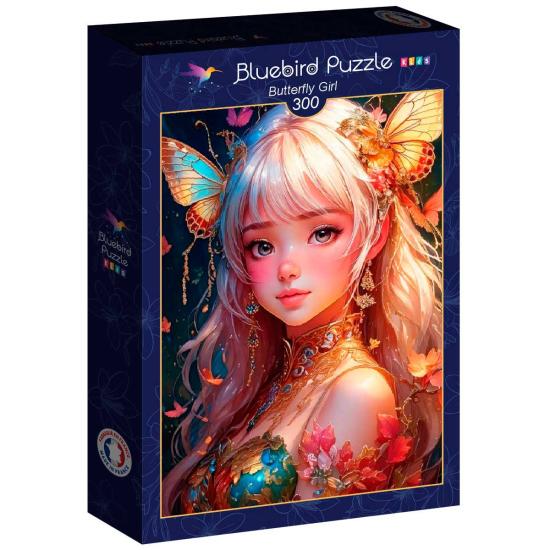 Puzzle Bluebird Fille Papillon XXL 300 pièces